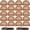 Brown, variant on 20 Pack Beige Stretchy Nylon Wig Caps, Breathable Elastic Wig Liner Caps for Women