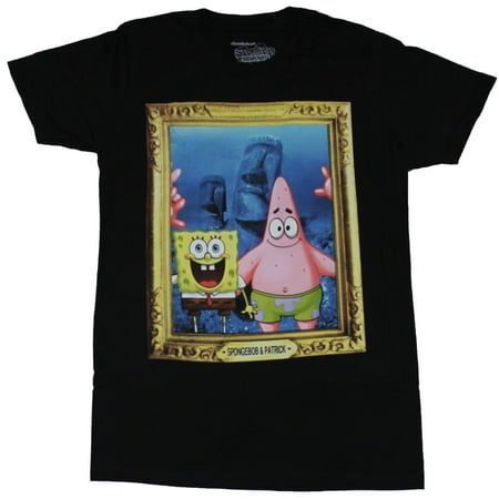 SpongeBob Squarepants Mens T-Shirt  - Framed SpongeBob & Patrick Image