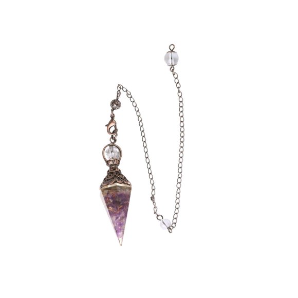 Crystal Pendulum Natural Stone Pendulums Pendulum Balancing Spiritual Crystal Pendulum Dowsing Pendant for Divination Dowsing
