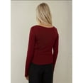 thumbnail image 4 of Slim Fit Boat Neck Long Sleeve Top, 4 of 5
