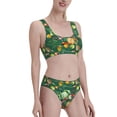 thumbnail image 4 of High Waisted Bikini Sets For Women, Vegan Swimsuits Tummy Control, Two Pieces Bathing Suit, 4 of 8