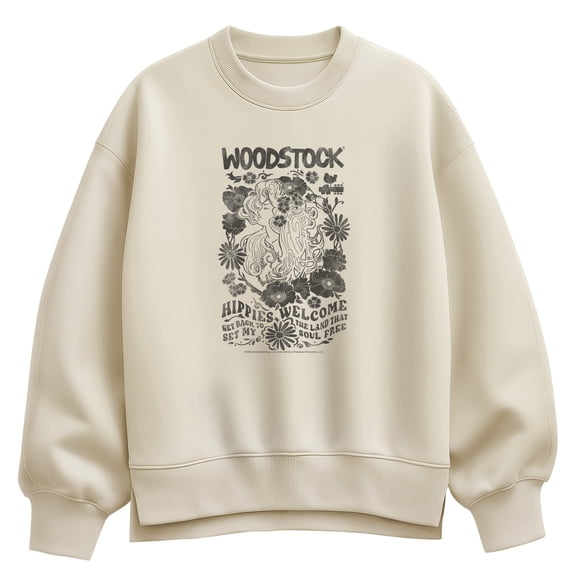 Woodstock - Nouveau - Ladies Oversized Fleece Crew Sweatshirt