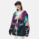 thumbnail image 3 of Fotbe Modern Abstract Colorful Skull B Chaqueta con Protección Solar UPF 50+ para Hombre y Mujer, Camisa con Capucha y Bolsillos-X-Large, 3 of 7