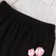 thumbnail image 5 of Conjuntos de blusas y camisas de cuello redondo y manga corta para niños, top con capucha de manga larga de color con cintura elástica, pantalones largos, traje casual y cómodo, conjunto de poliéster, 5 of 6