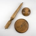 thumbnail image 4 of Soporte de pedestal de sombrero de madera perfecl Perchero, 4 of 8
