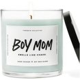 thumbnail image 3 of ThreeKin Scented Candles for Boy Mom, Natural Soy Wax Candles for Home, Relaxing Aromatherapy for Moms, Driftwood Essential Oils with a Hint of Chaos, Long Lasting Candle Burns for 75 Hours, 3 of 3