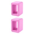thumbnail image 2 of 2 soportes para hebillas cinturón seguridad que mantienen el receptáculo en posición vertical. Brillan en la oscuridad. Fácil acceso. Silicona Rosa, 2 of 6