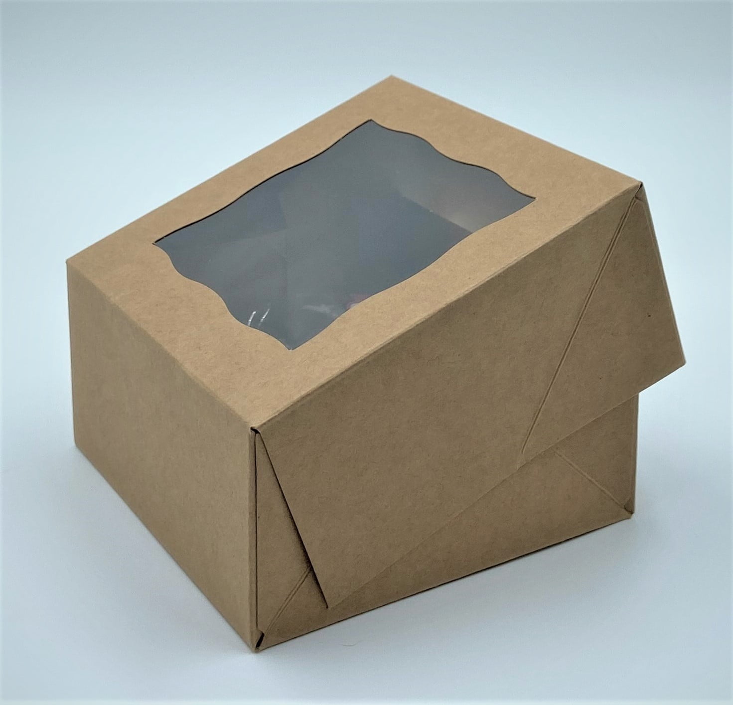 25 pack Pop Up Style 5x5x2.5 inch premium paperboard Natural Brown