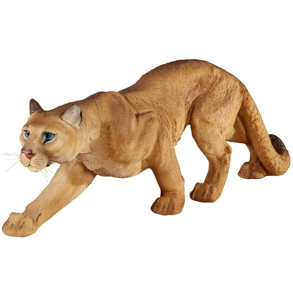 Mountain Lion Table Sculpture Autumn Gold