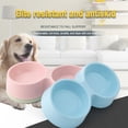 thumbnail image 5 of Laklulu Paquete de 2 comederos para mascotas para perros, gatos, cuenco de doble elevación, contenedor de agua y comida de plástico, 5 of 5