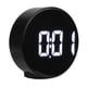 thumbnail image 4 of Mini reloj despertador electrónico LED portátil Control de voz espejo despertador con pantalla de temperatura negro, 4 of 9