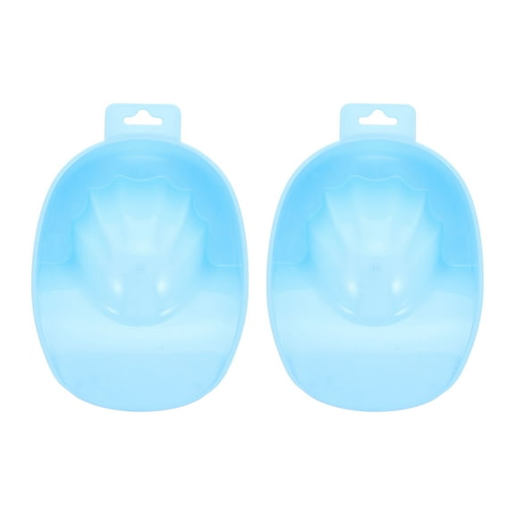 Howish Hand Soak Bowl 2pcs Practical Manicure Soak Bowls Nail Art Soaking Bowls Manicure Spa Tools(6.69"X4.72"X1.77")