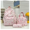 thumbnail image 4 of Resicozy Coquette Bow Backpack for Women,3Pcs Set Coquette Bow Bags,Cute Backpacks Set Large Capacity Stylish Nylon Bags Pink, 4 of 4
