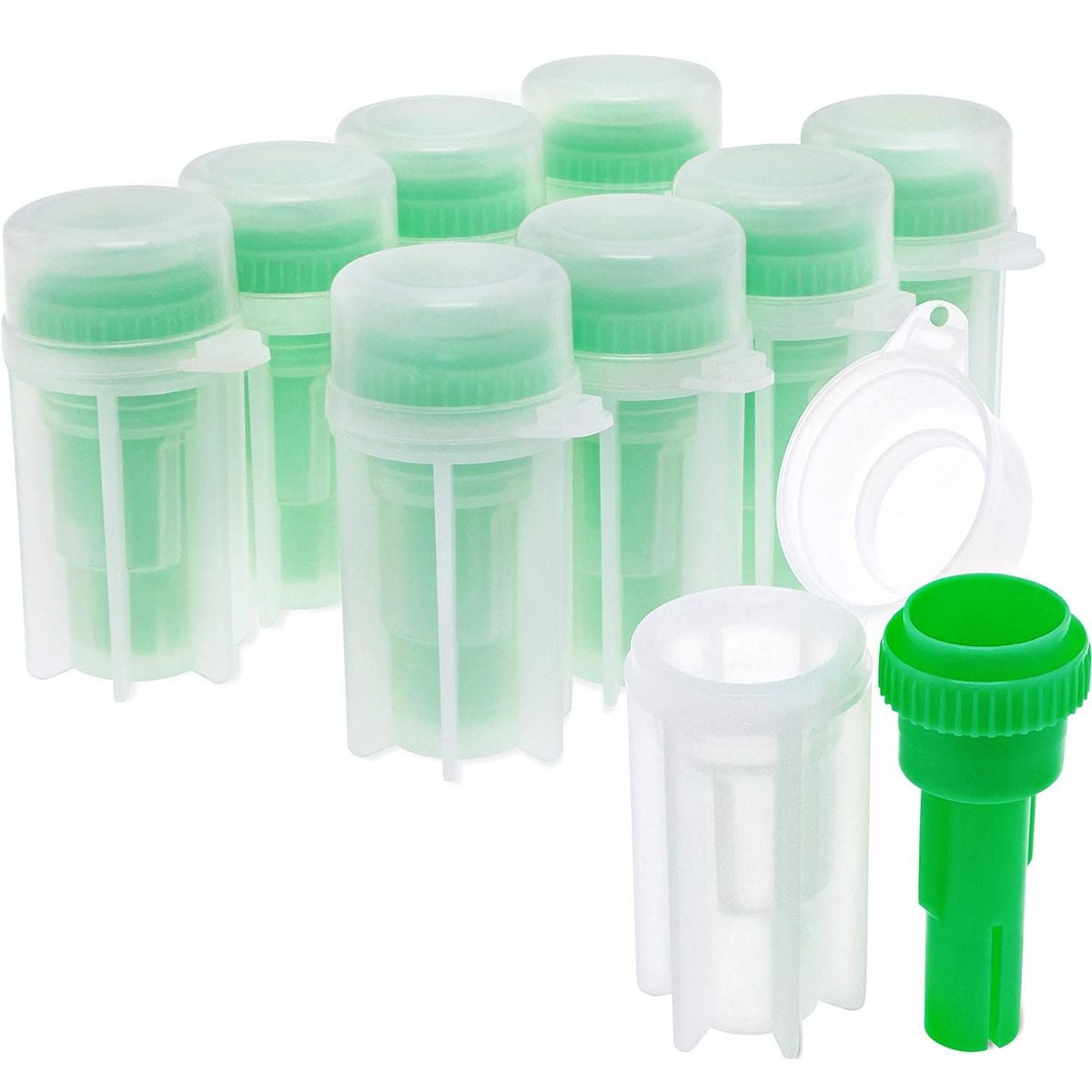 50 Pack Stool Sample Collection Kit, Dog Poop Test Tubes for Pets