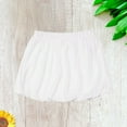 thumbnail image 3 of Kleverkids Toddler Baby Girls Embroidery Bubble Skirt – Peruvian Pima Cotton, Balloon Skirt, Elastic Waist, Pull-On, Solid Colors – White, 5, 3 of 5