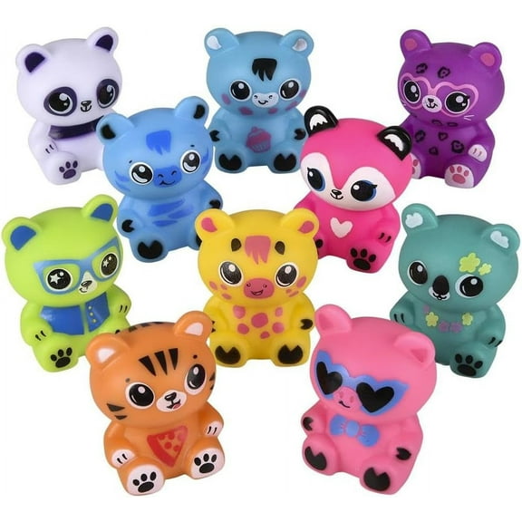 2" Rubber Animals - 10 Piece Assortment