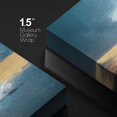 thumbnail image 4 of wall26 Canvas Wall Art Cloudy Sky Over a Deep Blue Sea with Gold Landscape Coastal Ocean Oil Painting Abstract Beach Expressive for Living Room, Bedroom, Office, 4 of 5