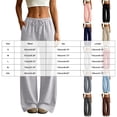 thumbnail image 4 of felwors Wide Leg Sweatpants Women Low Rise Baggy Sweatpants Y2K Drawstring Cotton Lounge Pants Womens Fall Fashion 2026 Wine for Size S, 4 of 6