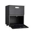 thumbnail image 3 of Black 2-Door Cabinet - Lockable Front Wheels - Conference & Office - Strong Magnetism, 3 of 7