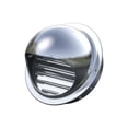 thumbnail image 1 of Rejilla de Ventilación Redonda de Acero Inoxidable con Boca y Lamas Antiinsectos, Rejilla de Ventilación (100 mm) para Pared Exterior, Ideal para Baño, Aire Acondicionado, Cocina, 1 of 5