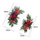 thumbnail image 2 of 2x Arco de Boda Artificial Flores Swag Floral Artificial Rojo, 2 of 10