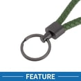 thumbnail image 3 of Llavero para Automóvil Unique Bargains Llavero Universal con Anillo para Llaves de Control Remoto para el Hogar de Cuero Aleación de Zinc Verde Militar 2 Pcs, 3 of 6