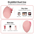 thumbnail image 4 of Beauty Makeup Sponge Puff Teardrop Blender Foundation Sponge Set With jar Gift Flawless Bottle Design Drift bottle macaron makeup egg Multi-colored - Pink, 4 of 5
