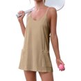 thumbnail image 4 of Sleeveless Women's 2-in-1 Athletic Tennis Golf Dress Sets Active Workout with Shorts, 4 of 5