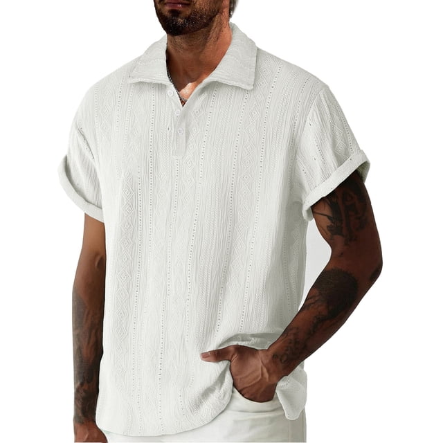 Ceisia Men's Gradient Printed Casual Elastic Sports Round Neck Activewear Top Gift