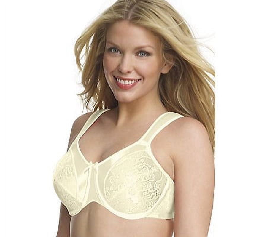 Bali 3561 40D Beige Satin Tracings Soft Cup Wire Free Bra NEW Vintage