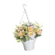 thumbnail image 4 of Flores artificiales colgantes con cadena de cesta para terraza, balcón y césped. Estilo C, 4 of 9