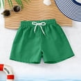 thumbnail image 5 of Boys Quick Dry Athletic Shorts with Pockets, Elastic Waist Gym Shorts for Kids Boys, Green Sport Play Shorts,Size 14-15T, 5 of 6