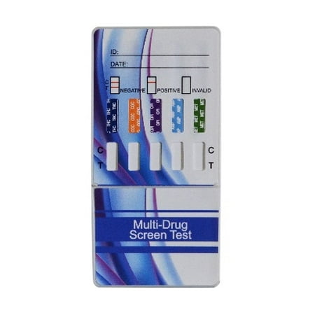 QTEST (6 Pack) 5 Panel Drug Test Dip Card. 5 Drugs Tested On Each
