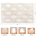 thumbnail image 6 of Nefoso Low Pile Area Rug, 5ft x 8ft Washable Area Rugs for Living Room Bedroom Decor, Non-Slip Carpet, Modern Geometric, Beige & Apricot, 6 of 6