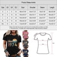 thumbnail image 3 of Cathalem T-Shirts d'Été pour Femmes, Col Rond à Volants, Coupe Ample, Gris Foncé TG, 3 of 5