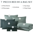 thumbnail image 6 of Queen Comforter Set - 7 Pieces Sage Green Bed in a Bag Queen Bedding Sets with Comforters, All Seasons Down Alternative Comforter Bed Set with Sheets,Pillowcases & Shams, 6 of 6