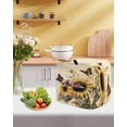 thumbnail image 5 of Sunflower Stand Mixer Dust Cover with Storage Pocket & Handles, Retro Butterfly Spring Floral Botanical Fits All Tilt Head & Bowl Lift Kitchen Appliance Cover Organizer Bag Accessories, 4.5-5 Quart, 5 of 6