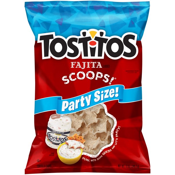 Tostitos Scoops! Party Size Fajita Tortilla Chips, 12 Oz.