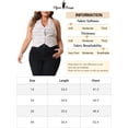 thumbnail image 6 of Agnes Orinda Women's Plus Size Waistcoat Vest Retro Halter Button Down Tweed Suit Blazers Vests 1X White, 6 of 6