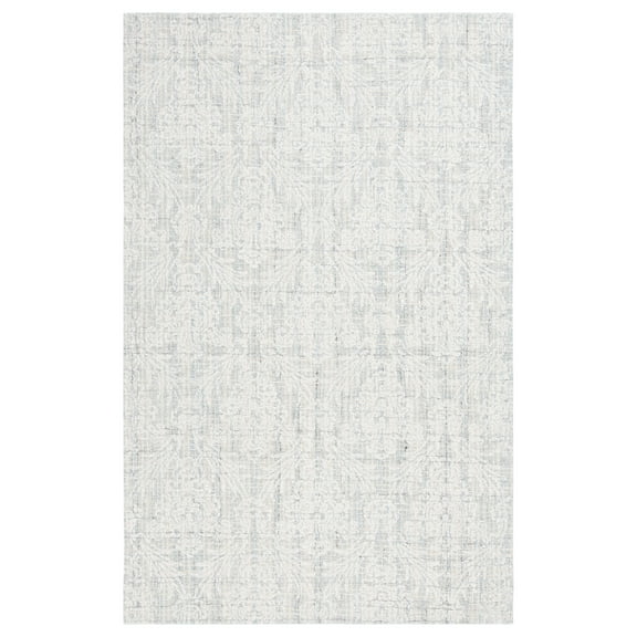 SAFAVIEH Ebony Acacia Diamond Area Rug, Light Blue/Ivory, 4' x 6'