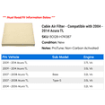 thumbnail image 2 of Cabin Air Filter - Compatible with 2004 - 2014 Acura TL 2005 2006 2007 2008 2009 2010 2011 2012 2013, 2 of 2