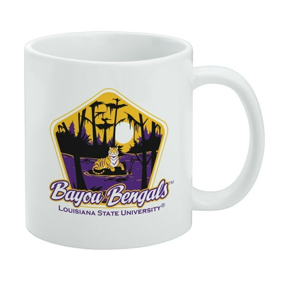 Bayou Bengals Pentagon White Mug