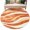 Burnt Orange, variant on Round Rugs 4Ft, Burnt Orange Waves Round Area Rug Washable Indoor Throw Carpet, Ombre Sea Ripples Shabby Beach Soft Non Slip Circle Rug for Kitchen Nursery Room Home Decor Aesthetic
