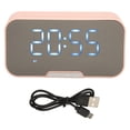 thumbnail image 2 of BT Speaker With Time Display, 6 In 1 Voice Calling Speaker With Noise Cancelling Mic, Dual Alarm Clock, , Mirror Clock And Temperature Display, 2 of 8