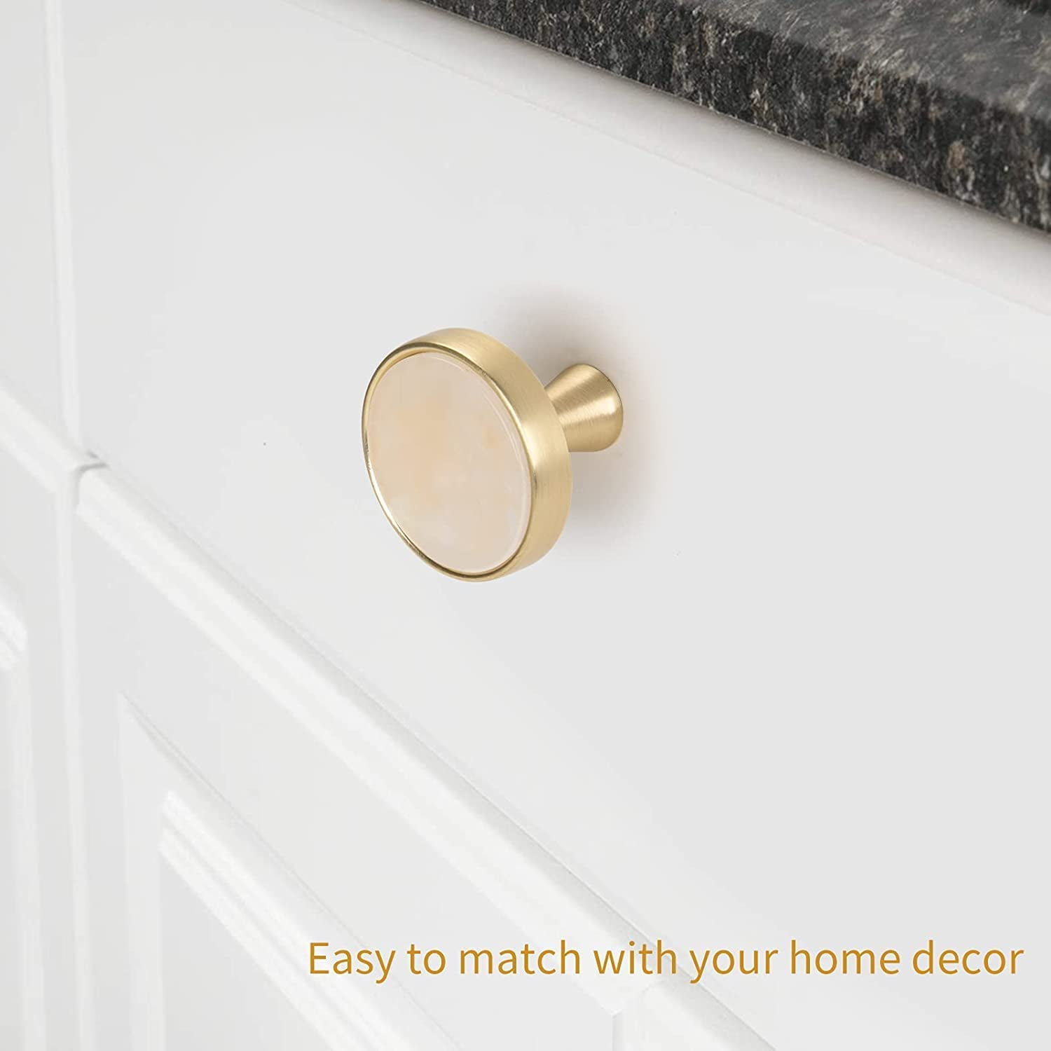 Goldenwarm 15 Pack Cabinet Knobs Zinc Alloy Brass Drawer Knobs Gold Kitchen Cabinet Knobs Dresser Knobs Hardware Knobs for Cabinets and drawers