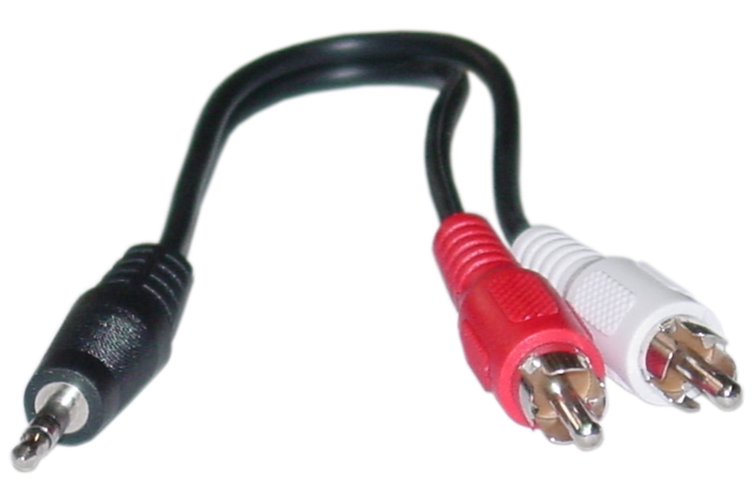 Offex 3.5mm Stereo to Dual Audio Cable, 3.5mm Male to Dual RCA Male (Red/White), 6 inch - Walmart.com