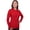 Red, variant on BlueGeneration Ladies Soft Touch Long Sleeve Polo - Red 4 Extra Large Solid