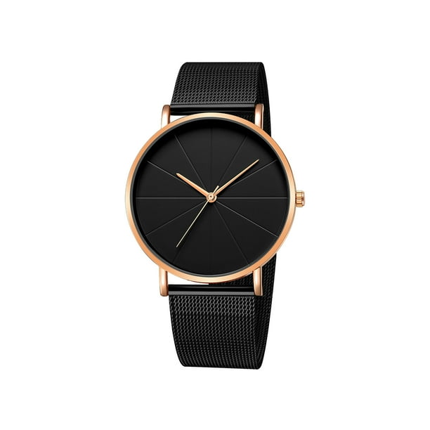 Reloj de cuarzo para hombre, relojes de moda para hombre, reloj sencillo de acero inoxidable para negocios.