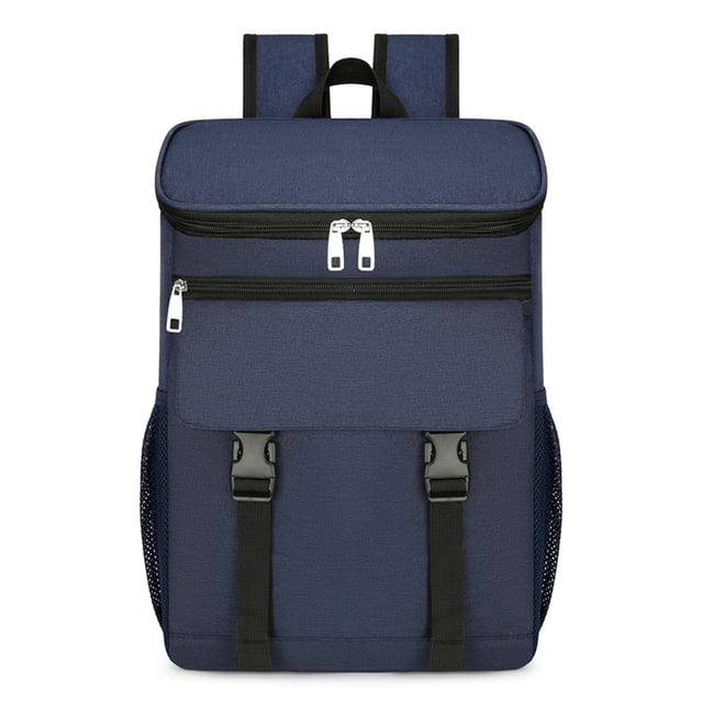 Large Capacity Insulated Cooling Backpack Waterproof Picnic Cooler Bag Blue