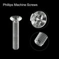 thumbnail image 4 of Uxcell M3x16mm Plastic Phillips Machine Screws, PC Flat Head Machine Bolts 25 Pack, 4 of 4